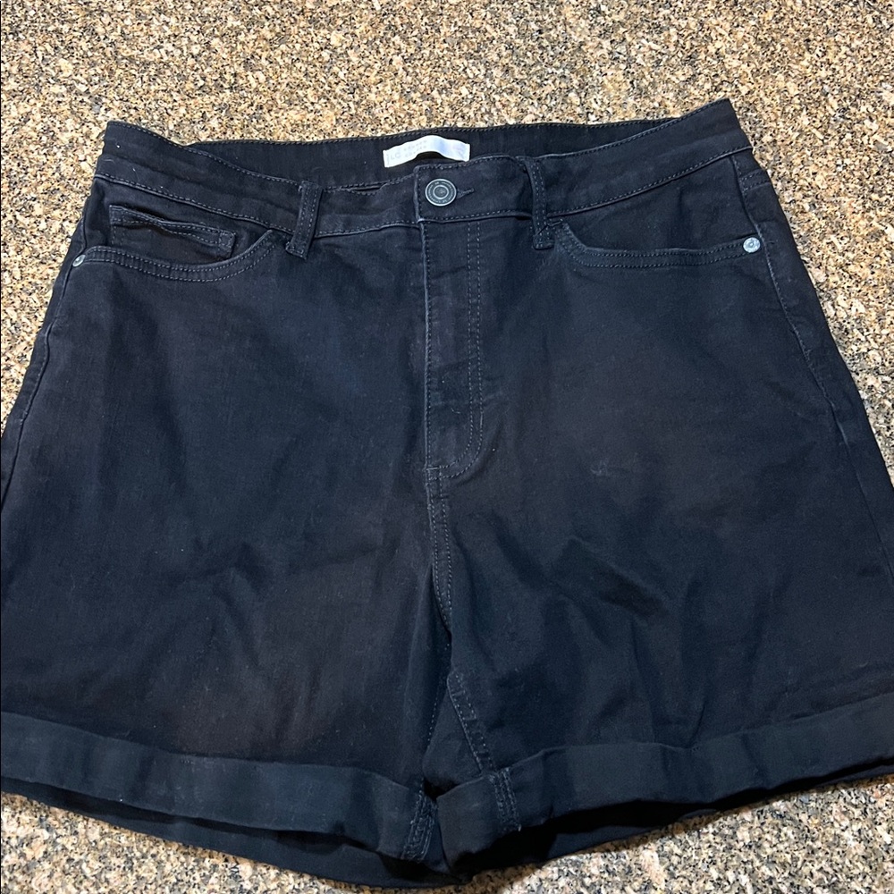 LC Lauren Conrad Black Denim Shorts